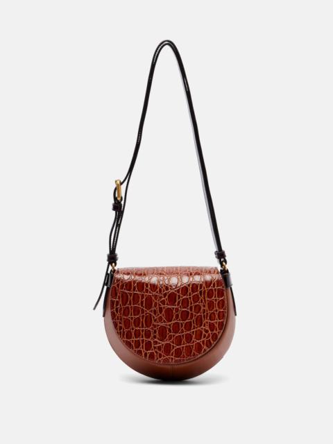 Dries Van Noten Croc-effect leather crossbody bag