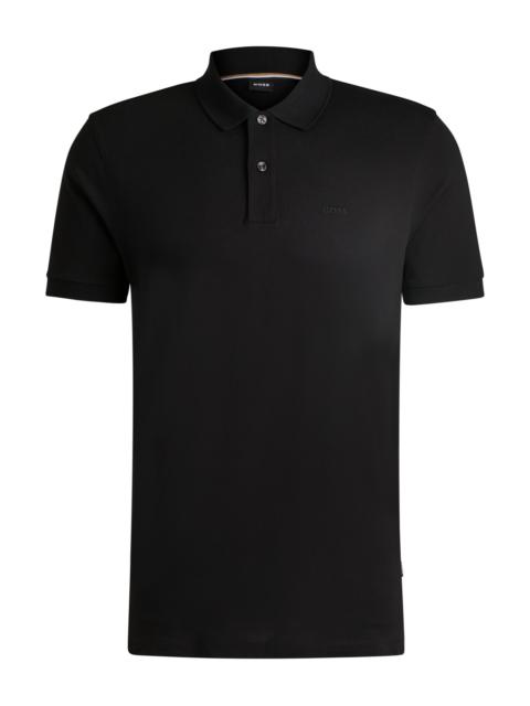 BOSS PALLAS REGULAR-FIT POLO SHIRT IN COTTON WITH EMBROIDERED LOGO