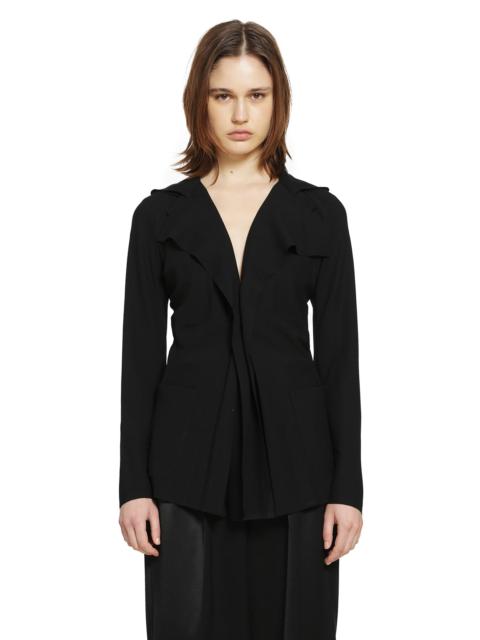 Junya Watanabe Pleated Blazer In Poly Twill