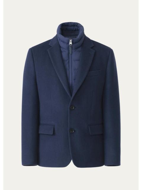 MACKAGE Men's Sutton Wool Coat with Removable Down Bib