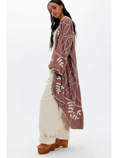 FREE PEOPLE Magnolia Embroidered Duster