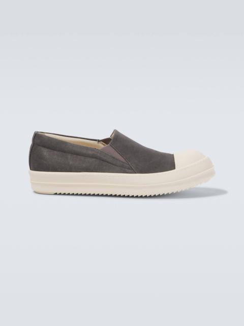 Rick Owens DRKSHDW Boat denim slip-on sneakers