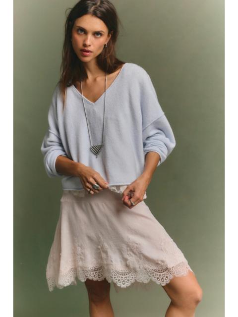 FREE PEOPLE See Me V-Neck Knit Pullover