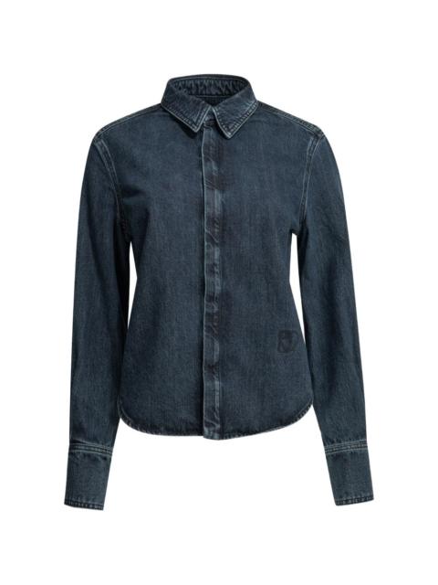 SA SU PHI concealed-fastening denim shirt
