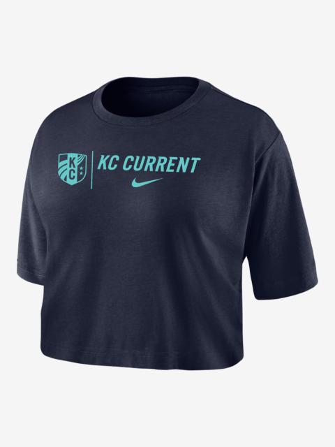 Nike Kansas City Current Nike Women's Dri-FIT Soccer Cropped T-Shirt