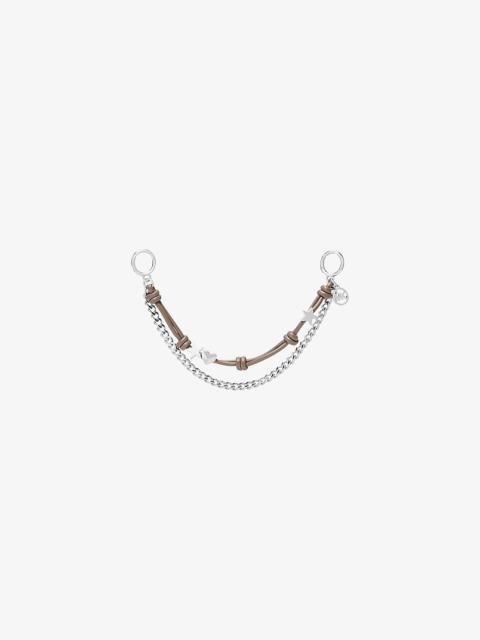 MICHAEL KORS Silver-Tone Charm and Chain Bag Charm