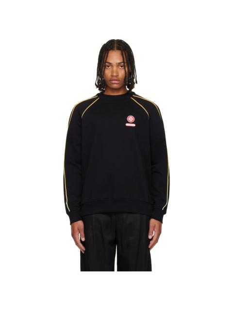 CASABLANCA Black Gradient Piping Raglan Sweatshirt