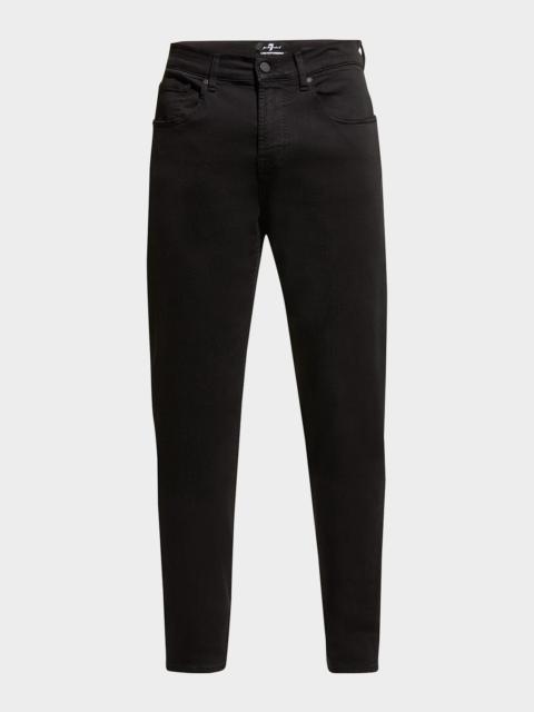 7 For All Mankind Men's Slimmy Taper Solid Skinny Jeans