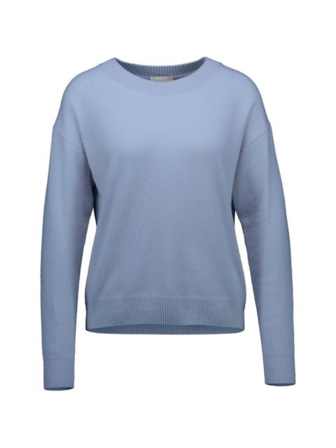 Allude boatneck long-sleeve sweater