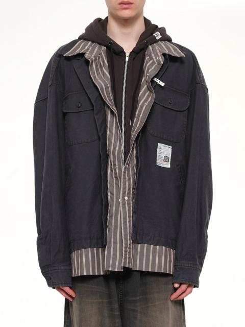 Maison MIHARAYASUHIRO Triple Layered L/S Shirts in Black