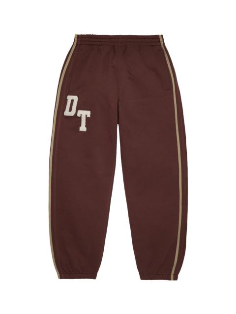 DENIM TEARS Chenille Embroidered Sweatpant "Brown" DT913