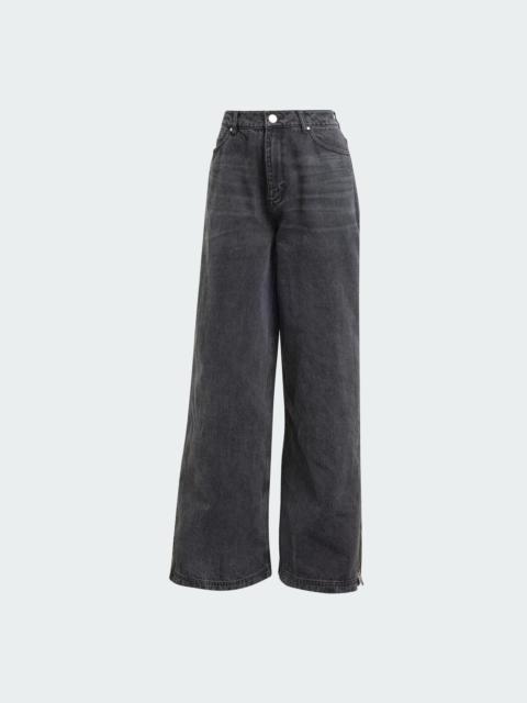 【送料&関税込】Adidas Logo Bootcut Jeans adidas LOGO BOOTCUT JEANS | sugar | REVERSIBLE