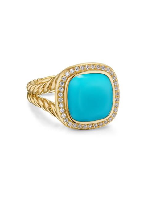 DAVID YURMAN Women's Albion Ring in 18K Yellow Gold - Turquoise