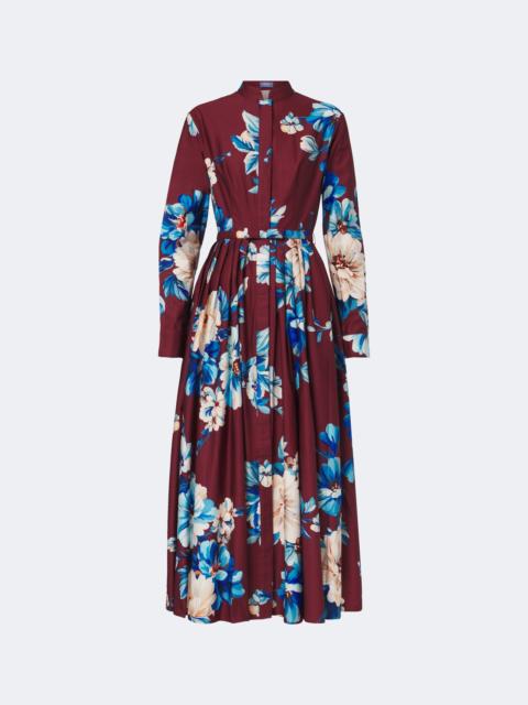 LEO LIN Zara floral cotton shirt dress