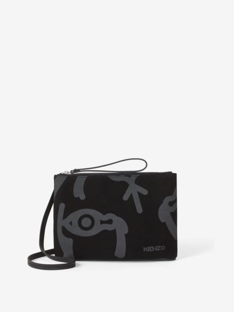 KENZO KENZO Arc canvas pouch and shoulder strap