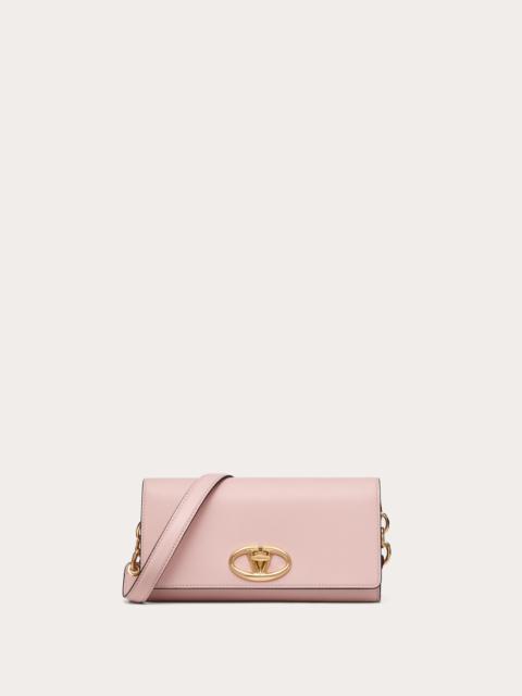 Valentino VLOGO THE BOLD EDITION WALLET WITH SHOULDER STRAP IN NAPPA