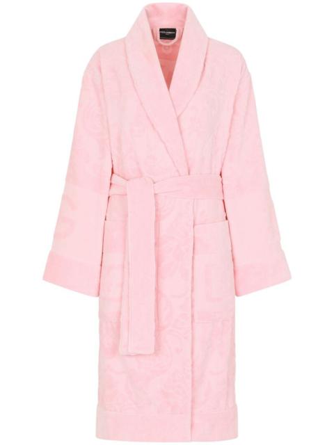 Dolce & Gabbana Cotton jacquard bathrobe