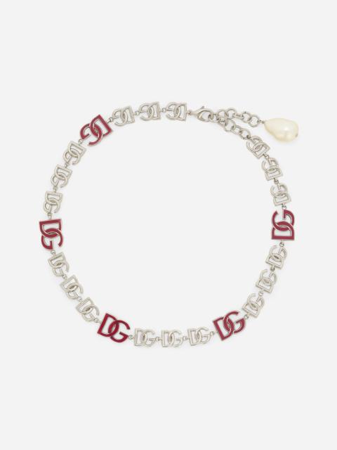 Dolce & Gabbana Short necklace with DG multi-logo