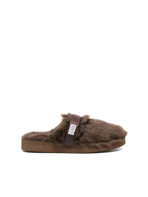 Zavo faux-fur sliders