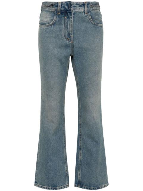 Givenchy bootcut chain-detail jeans