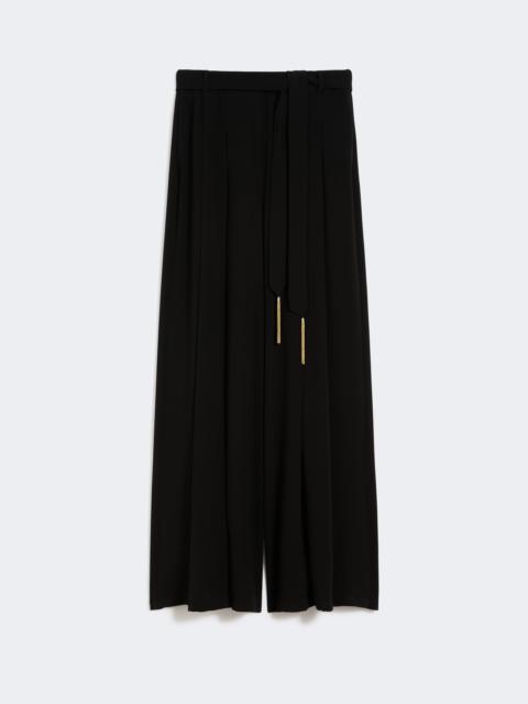 Max Mara VALICO Cady palazzo trousers - BLACK