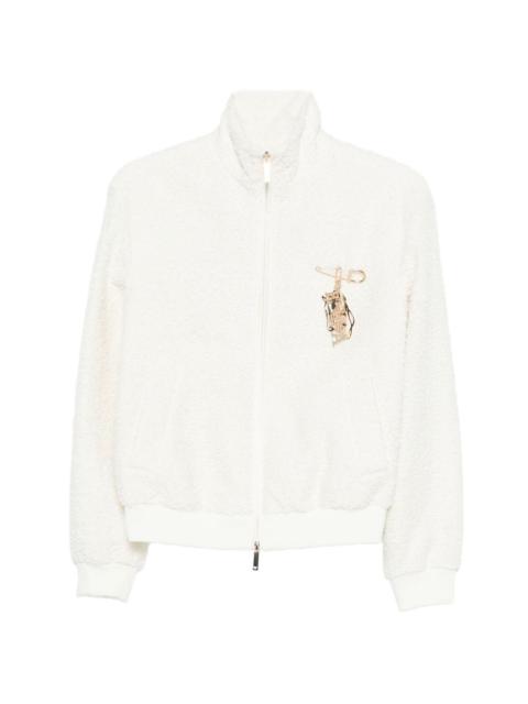 EMPORIO ARMANI appliqué zip jacket