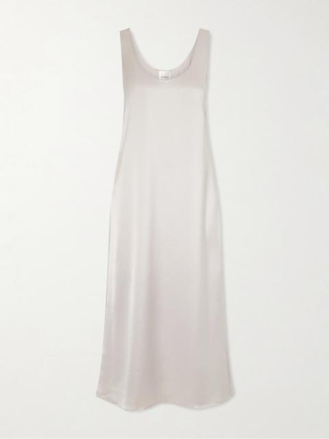 LESET Barb Satin Midi Dress