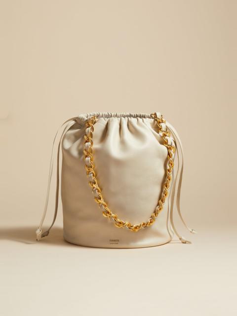 KHAITE The Medium Aria Bag in Off-White Leather