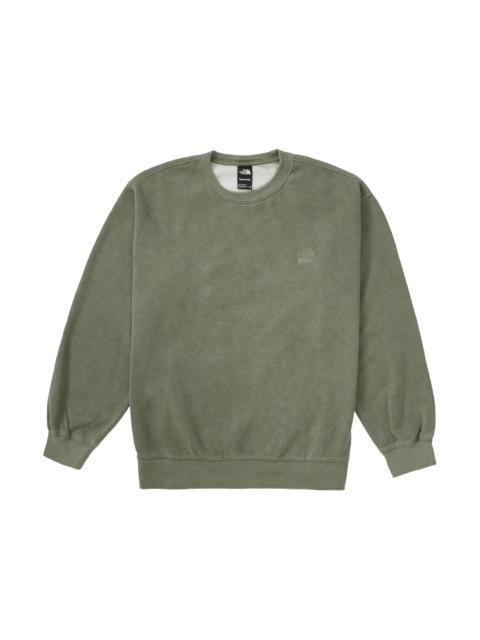 Supreme The North Face Pigment Printed Crewneck Olive