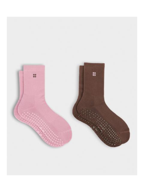 Sweaty Betty Pilates Crew Grip Sock 2 Pack