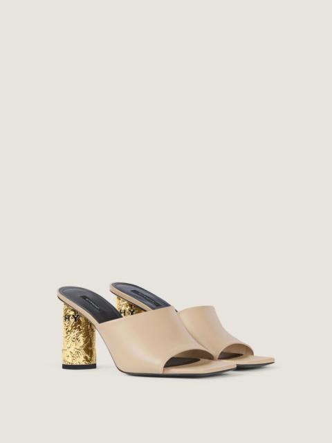 Givenchy TAPE HEELED MULES IN LEATHER