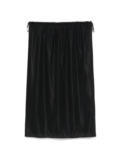 semi-sheer midi skirt