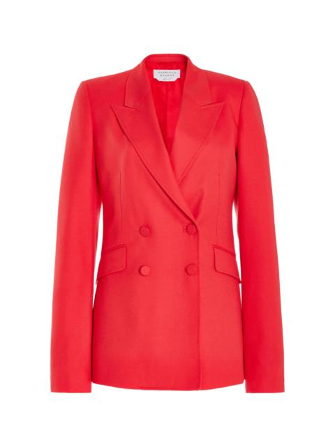 GABRIELA HEARST Stephanie Blazer in Red Topaz Wool