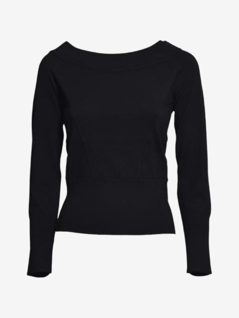 Max Mara boat-neck ribbed-trim sweater