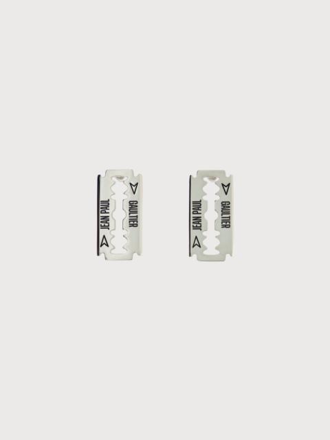 Jean Paul Gaultier THE SILVER-TONE RAZOR BLADE EARRING