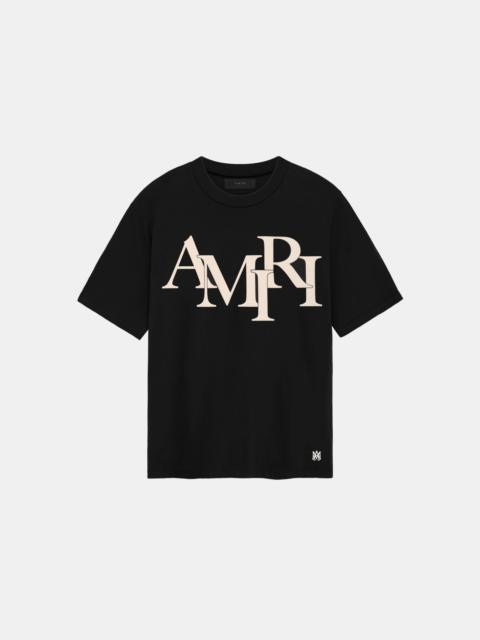 AMIRI AMIRI STAGGERED TEE