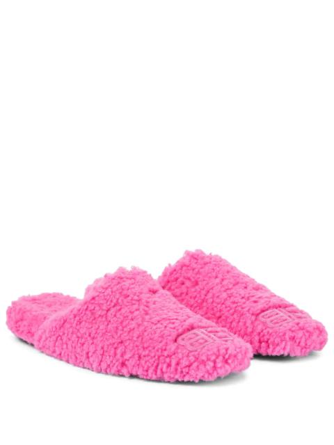 BALENCIAGA Cosy BB faux shearling slippers