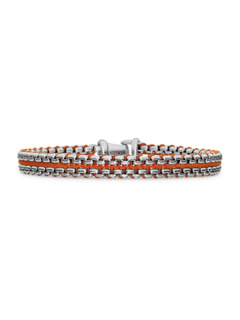 DAVID YURMAN Men's Woven Box Chain Bracelet in Sterling Silver - Yellow
