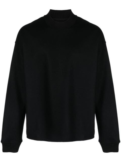 crew-neck wool jumper