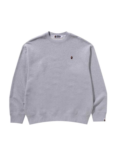 BAPE Ape Head One Point Crewneck 'Grey'