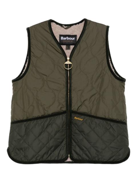 Barbour quilted zip-front gilet