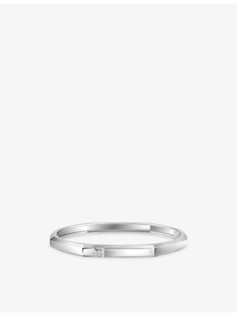 MESSIKA Moderniste Medium 18ct Gold And 0.05ct Diamond Bangle Bracelet