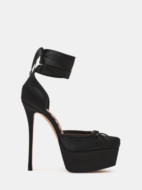 STEVE MADDEN LISTEN BLACK SATIN
