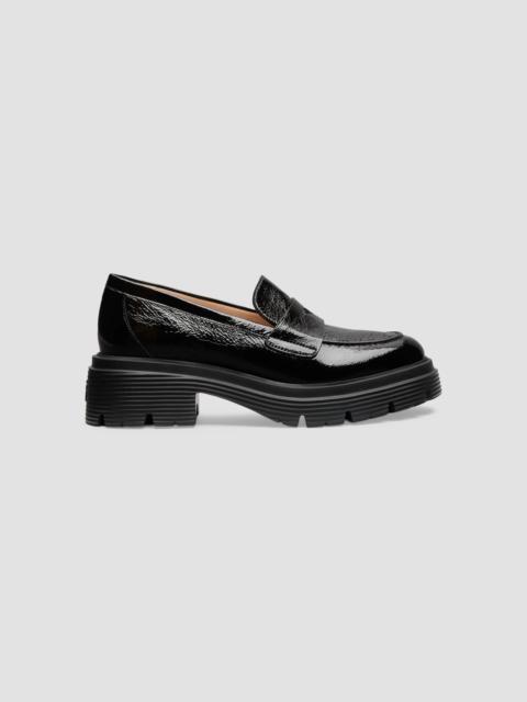 Stuart Weitzman Women's Hudson Lite Patent Leather Penny Loafers - Black