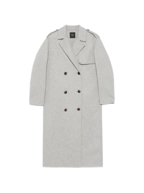 mélange-effect coat