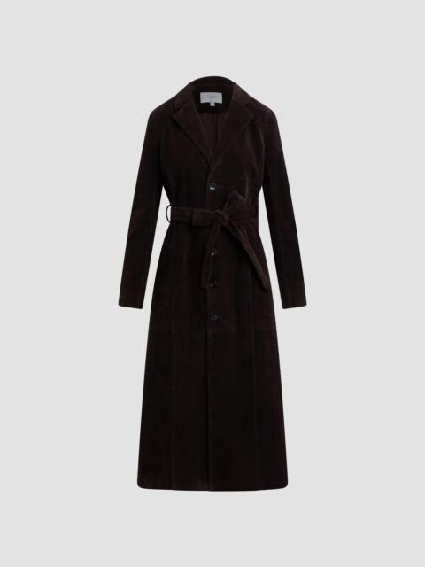 Joe's Jeans Women's The Faux-Suede Long Coat - Dark Chocolate