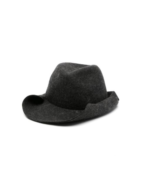 Yohji Yamamoto rolled-brim hat