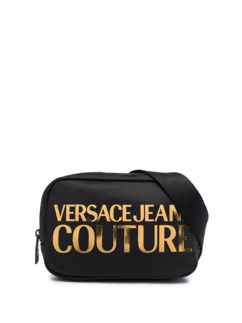 VERSACE JEANS COUTURE VERSACE JEANS COUTURE Metallic Logo Belt Bag Black