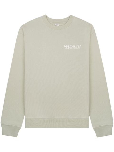 Sporty & Rich "60s Health" logo-print cotton jumper