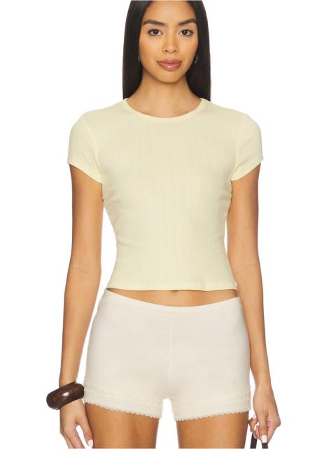FREE PEOPLE x Intimately Wait A Minute Baby Tee